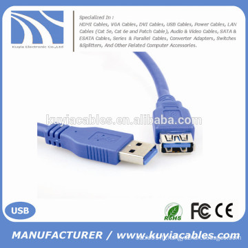 Factory Sell High Speed ​​USB 3.0 Extension du câble AM ​​/ AF 0.35m 0.5m 1m 1.5m 2m 3m 5m